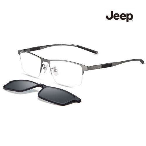 Jeep 지프 편광선글라스 겸용 티타늄 안경 T7073_M3