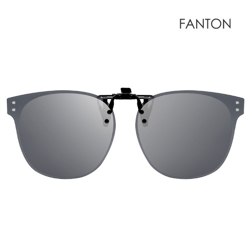 팬톤 FANTON 플립업 편광 미러 클립선글라스 FU35 스모크 미러
