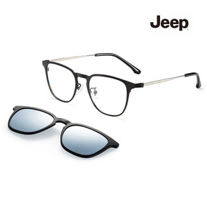 지프 Jeep 선글라스 겸용 안경 스포츠선글라스, 안경테+스모크편광 클립렌즈, A2015_M5