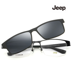 Jeep 지프 편광선글라스 겸용 티타늄 안경 T7024_M5