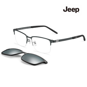Jeep 지프 편광선글라스 겸용 티타늄 안경 T7051_M19